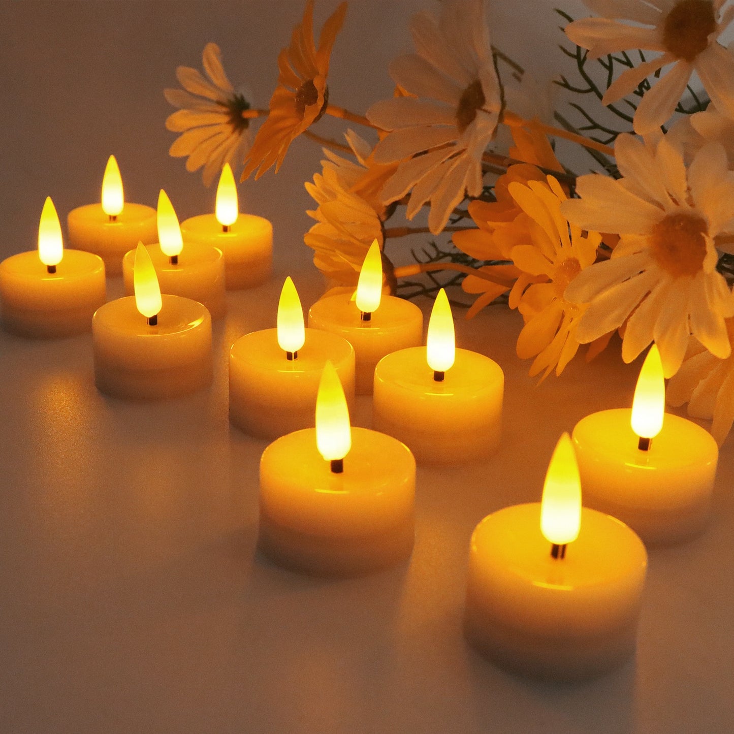 Moonova™ | 6 Packs RGB LED Flameless Tea Light Candles  🕯️✨