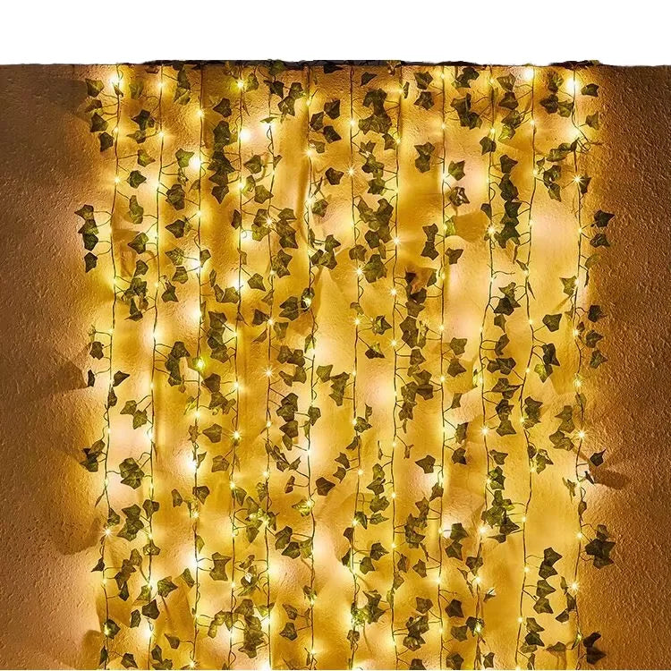 Moonova™ | Artificial Plant Leaves with LED Lights 🌿✨