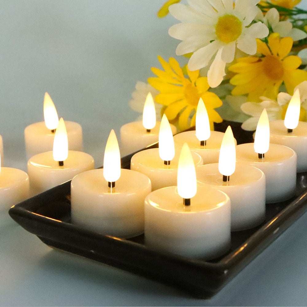 Moonova™ | 6 Packs RGB LED Flameless Tea Light Candles  🕯️✨
