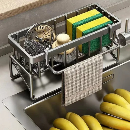 Moonova™ | Stainless Steel Kitchen Sink Drain Rack Organizer