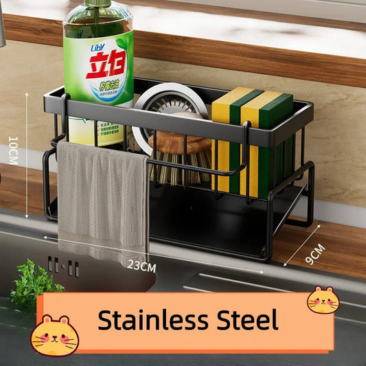 Moonova™ | Stainless Steel Kitchen Sink Drain Rack Organizer