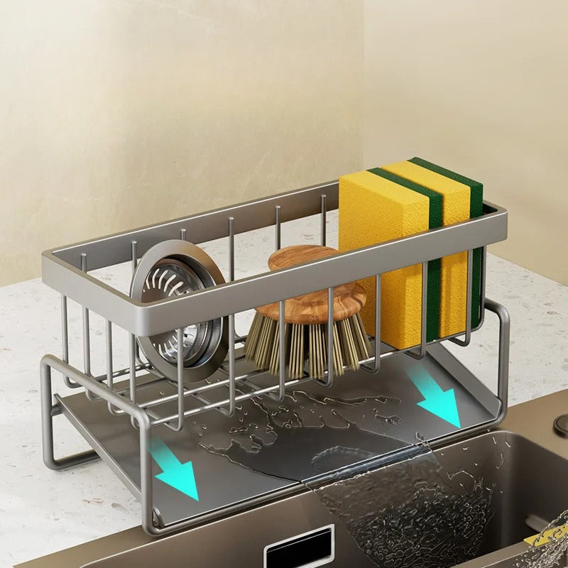 Moonova™ | Stainless Steel Kitchen Sink Drain Rack Organizer